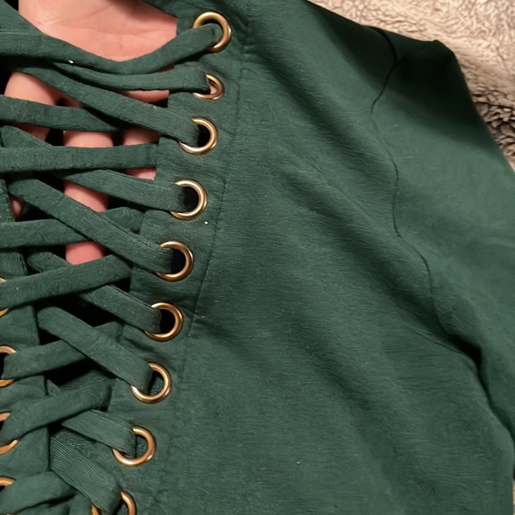 Emerald Green Dress - Picture 3 of 3